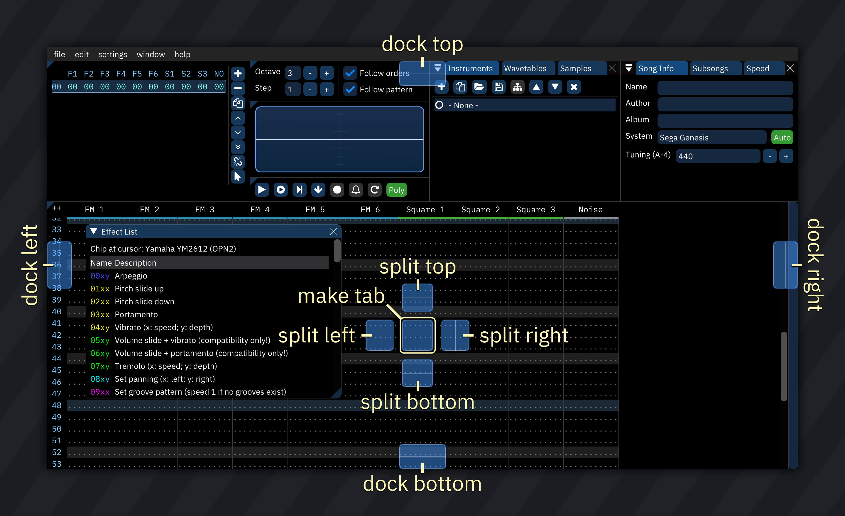 docking options