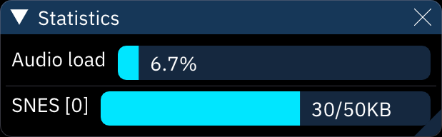 statistics dialog