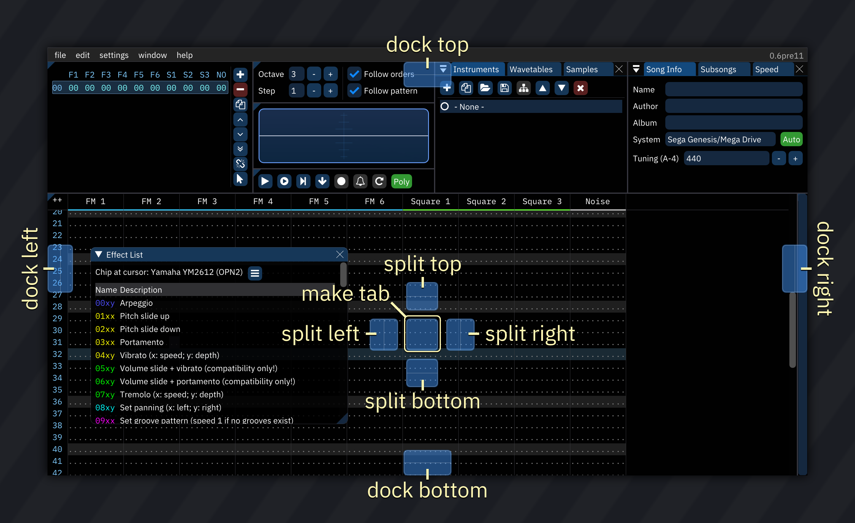 docking options