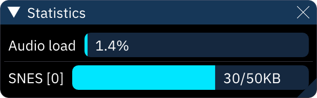 statistics window