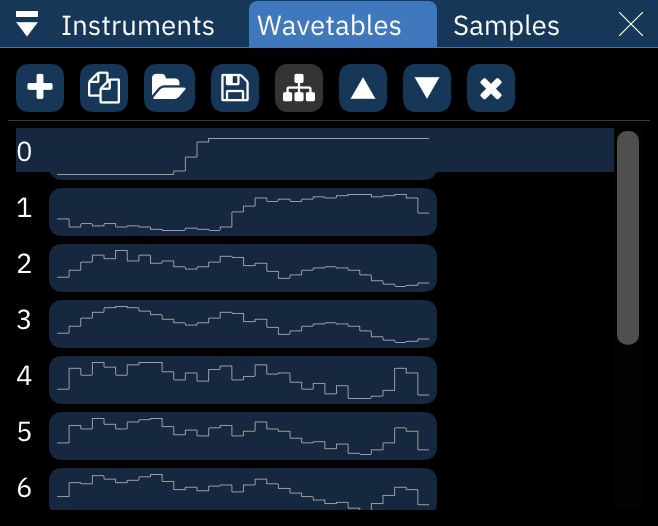 wavetables window