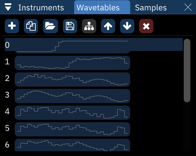 wavetables window