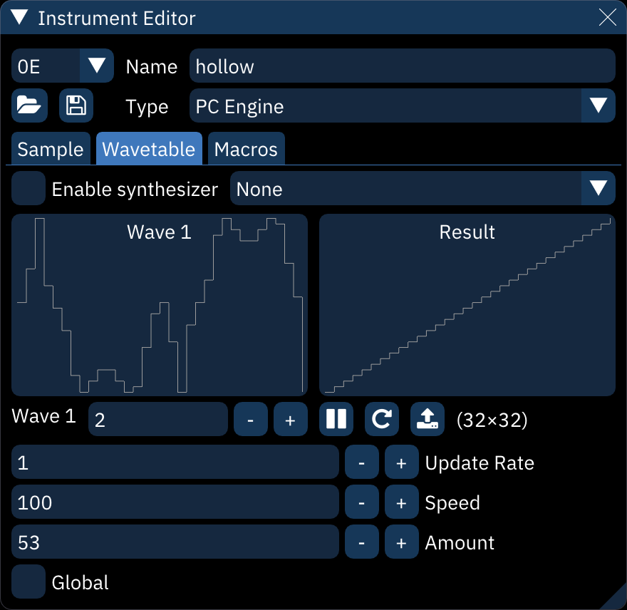 wavetable tab