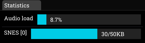 statistics dialog