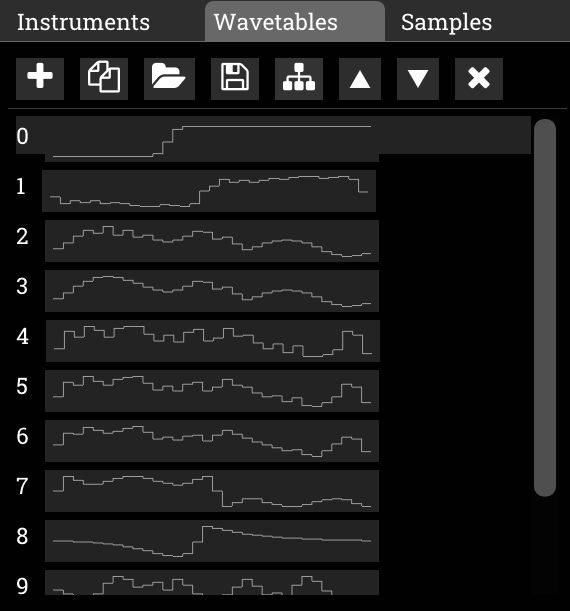 wavetables window