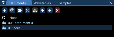 less empty instrument list